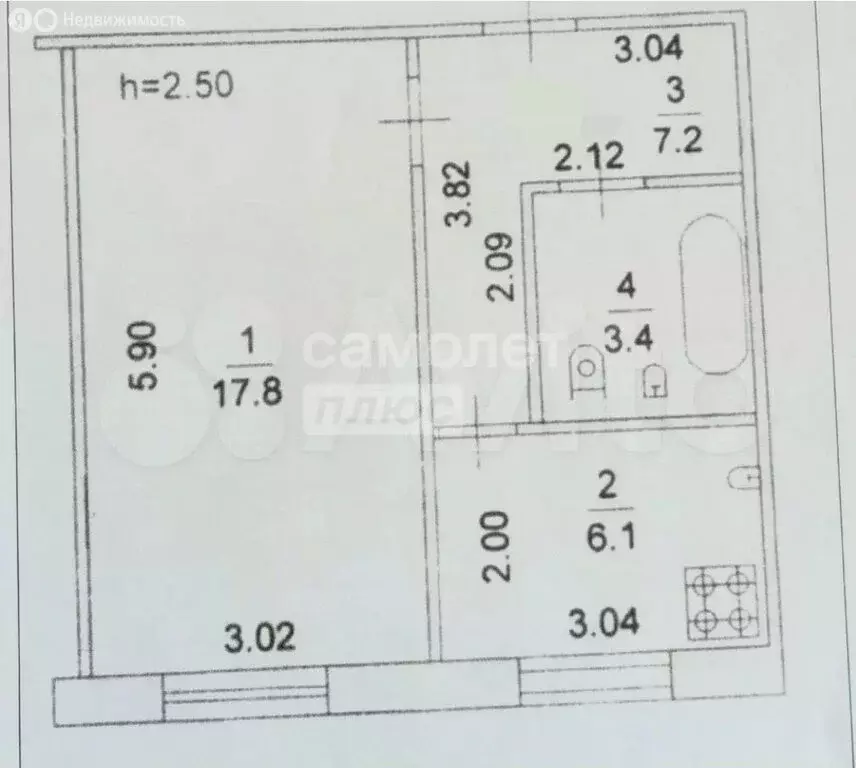 1-комнатная квартира: Йошкар-Ола, улица Йывана Кырли, 19 (34.5 м) - Фото 1