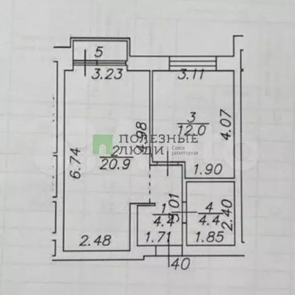 1-к. квартира, 41,7 м, 7/24 эт. - Фото 0