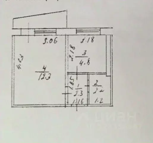 1-к кв. Башкортостан, Уфа Кольцевая ул., 205/1 (21.6 м) - Фото 1