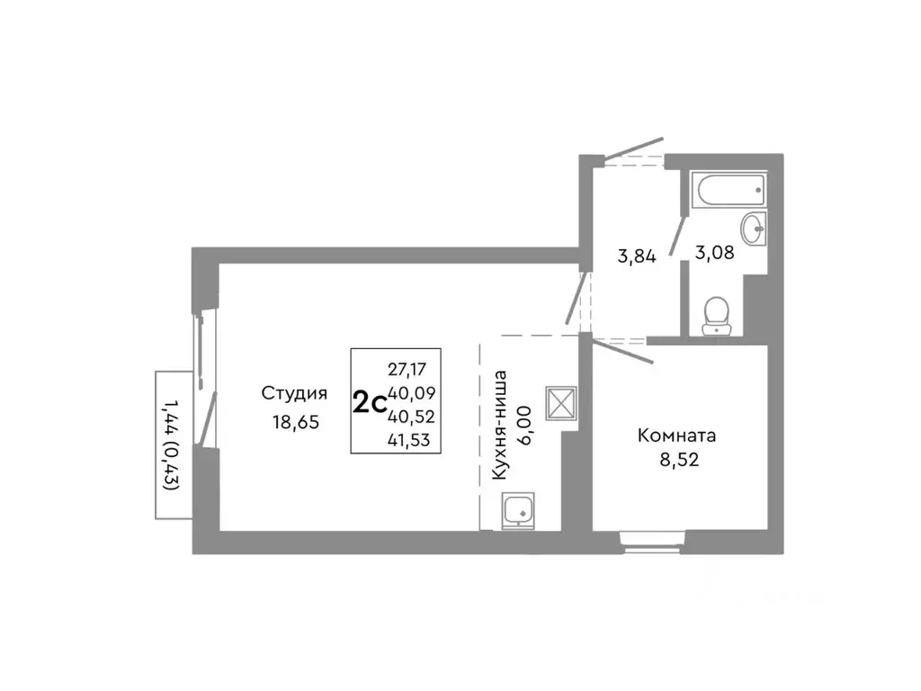 2-к кв. Челябинская область, Челябинск Никс Лайн на Ярославской жилой ... - Фото 1