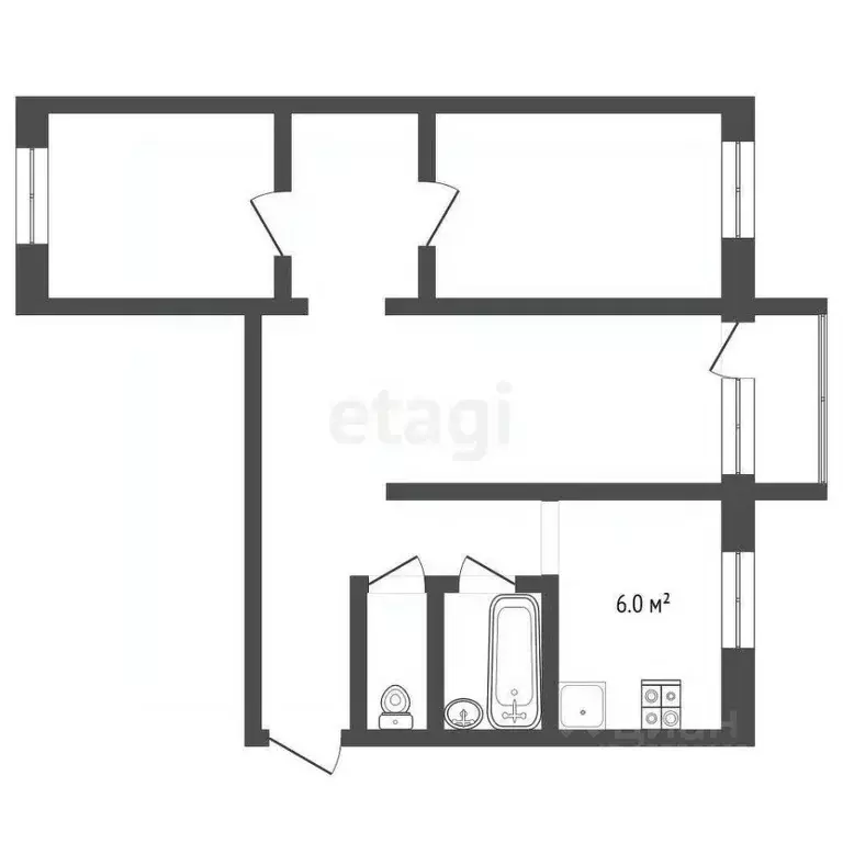 3-к кв. Самарская область, Самара Ялтинская ул., 2а (59.3 м) - Фото 2