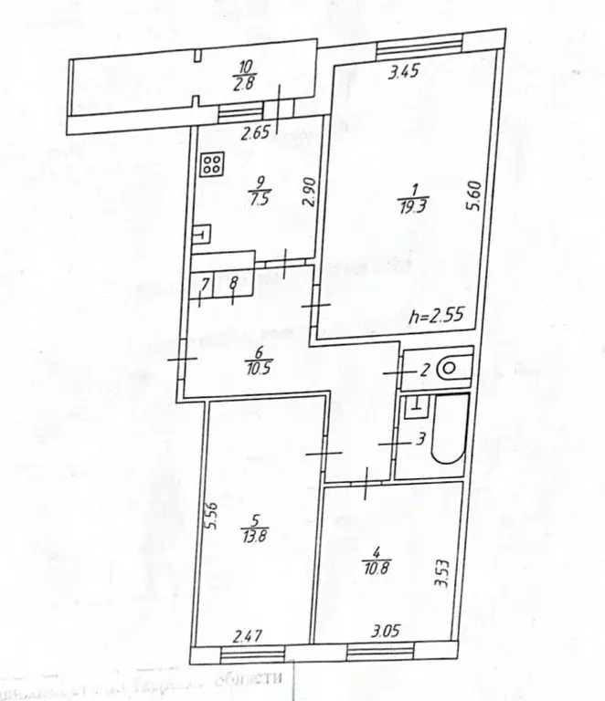 3-к кв. Тверская область, Тверь ул. Артюхиной, 24к1 (69.3 м) - Фото 1