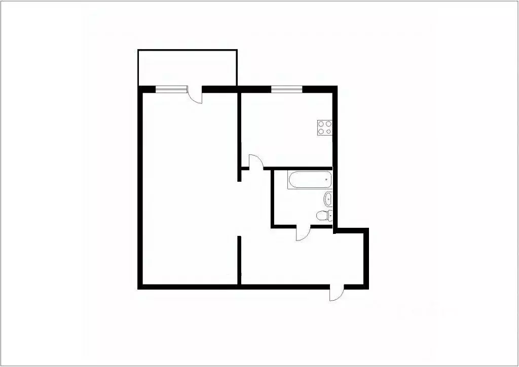 1-к кв. Кемеровская область, Междуреченск ул. Юдина, 1 (32.1 м) - Фото 1