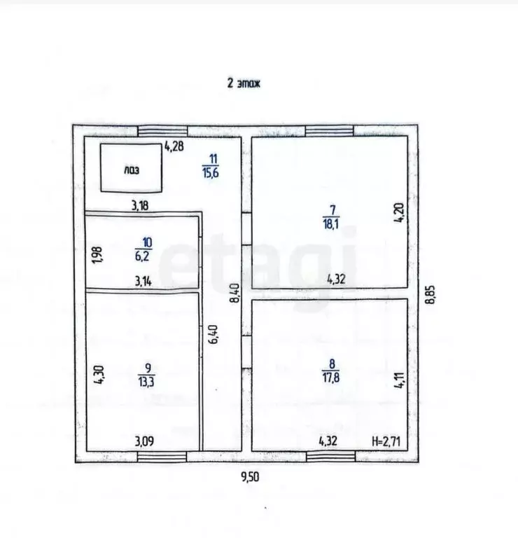 Дом в Курган, микрорайон Глинки, Сиреневая улица (143.1 м) - Фото 1