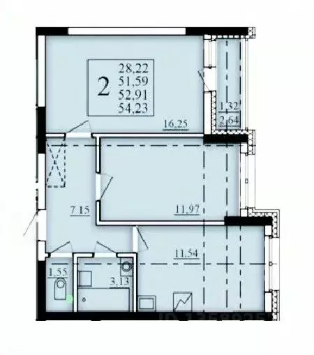 2-к кв. Башкортостан, Уфа Затон-Восточный жилрайон, Паруса жилой ... - Фото 1