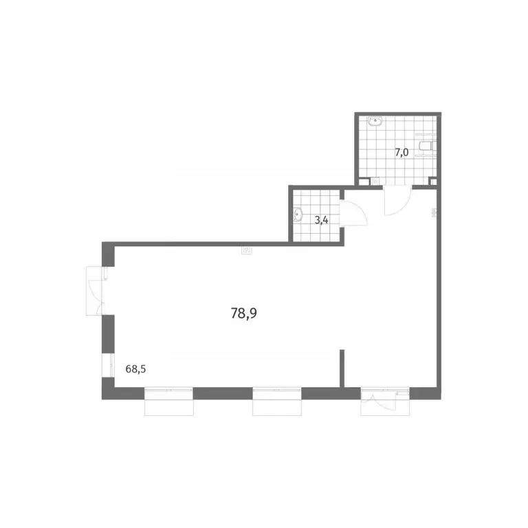 Помещение свободного назначения в Санкт-Петербург ул. Шкиперский ... - Фото 2