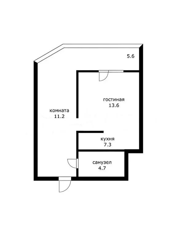 1-к кв. Краснодарский край, Краснодар ул. Адмирала Серебрякова, 3к2 ... - Фото 1