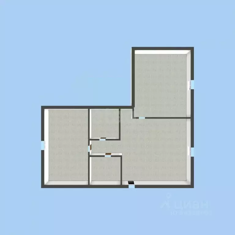 3-к кв. Ингушетия, Карабулак Рабочая ул. (55.8 м) - Фото 1