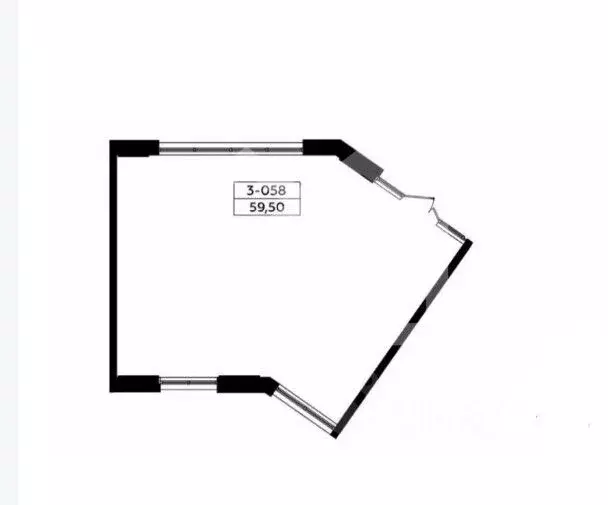 Торговая площадь в Москва № 160 кв-л, 1Вк4 (60 м) - Фото 2