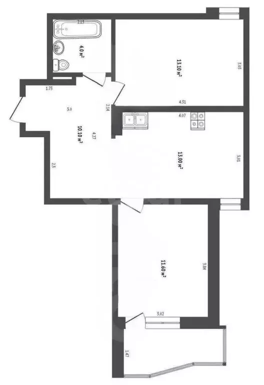 2-комнатная квартира: Анапа, улица Ленина, 185Ак4 (56 м) - Фото 0
