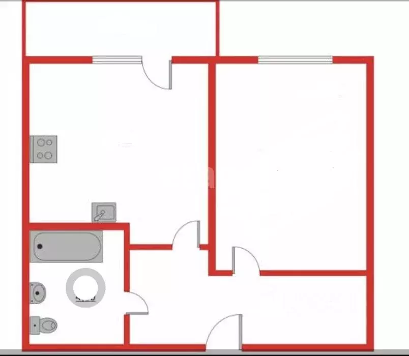 1-к кв. Оренбургская область, Оренбург Пролетарская ул., 288/1 (36.6 ... - Фото 2