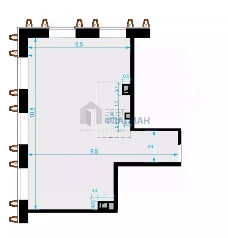 Помещение свободного назначения в Москва Выборгская ул., 18 (70 м) - Фото 2