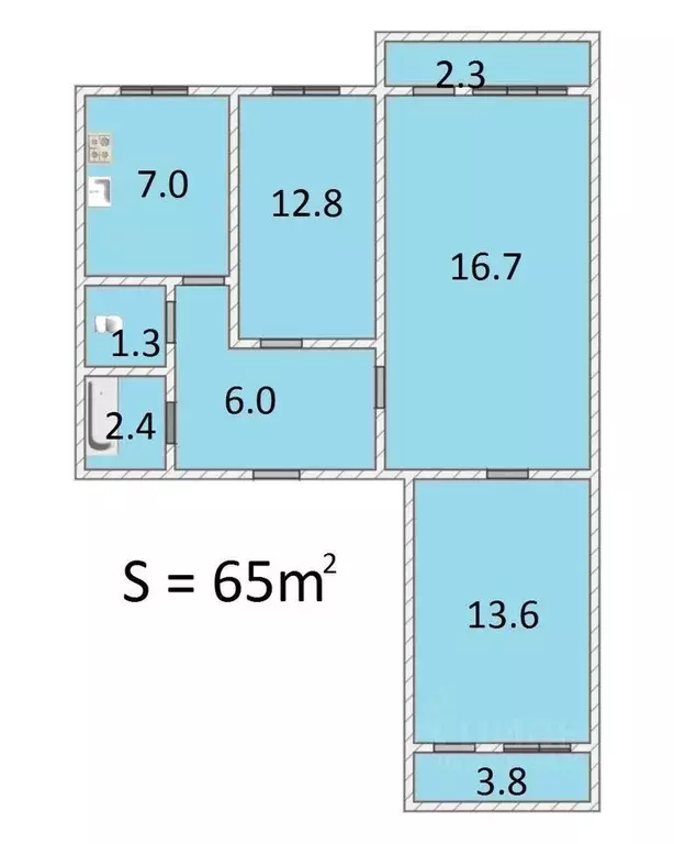 3-к кв. Саратовская область, Саратов Электронная ул., 6 (65.0 м) - Фото 0