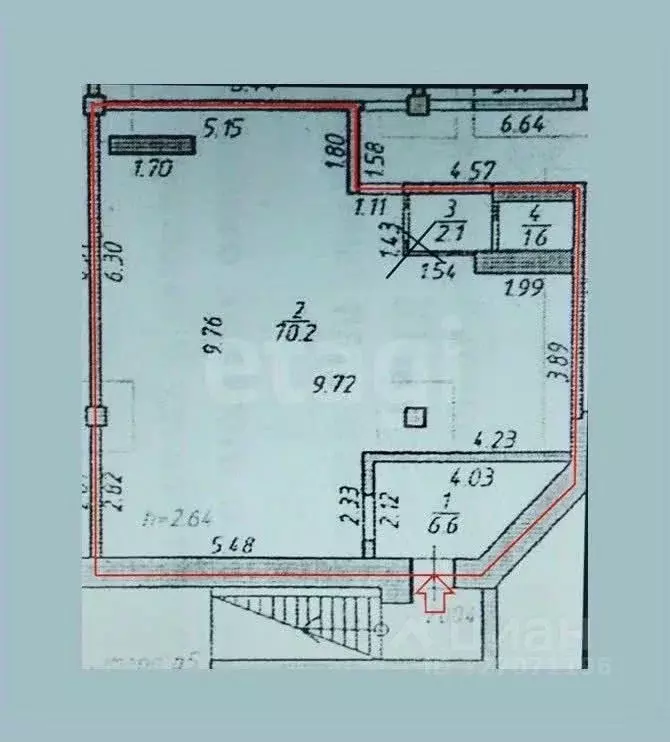 Торговая площадь в Псковская область, Псков Юбилейная ул., 36 (80 м) - Фото 1