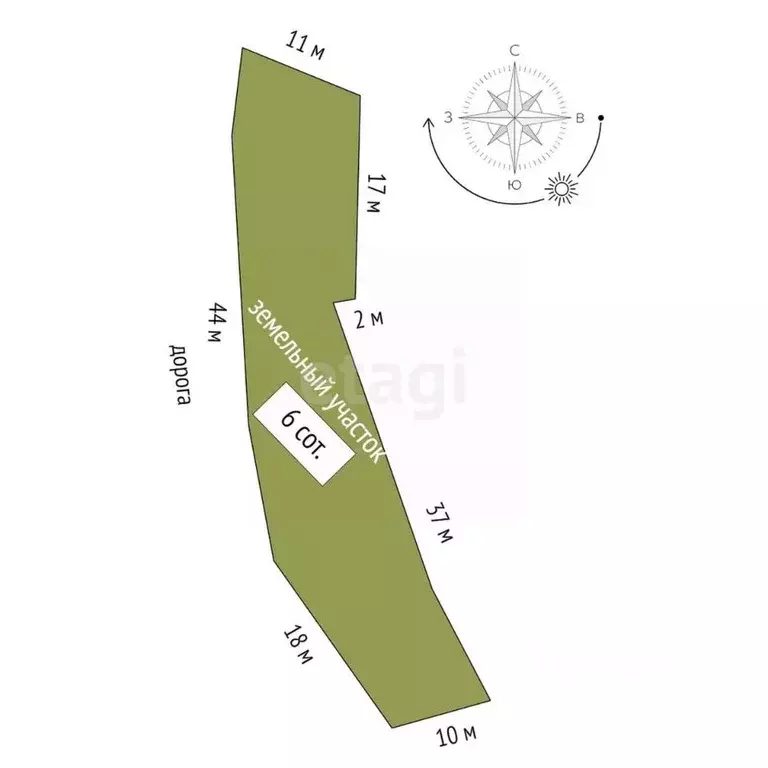 Участок в Оренбургская область, Оренбург Строитель СТ,  (6.0 сот.) - Фото 1