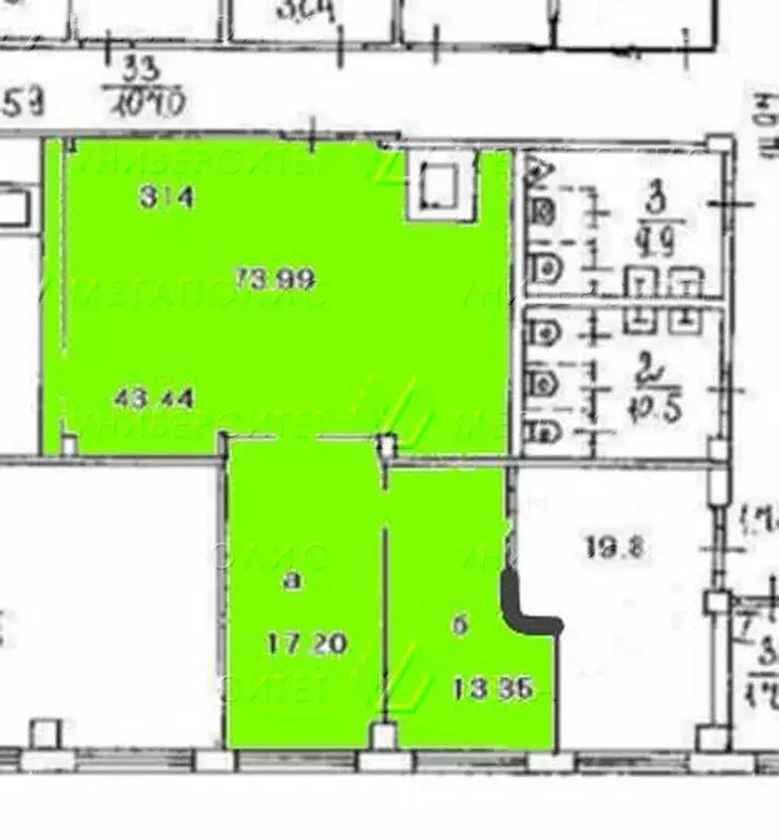 Офис (74 м) - Фото 1