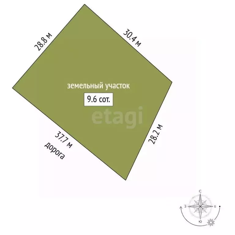 Участок в Саха (Якутия), Якутск ул. Сайдыы, 137 (9.6 сот.) - Фото 2