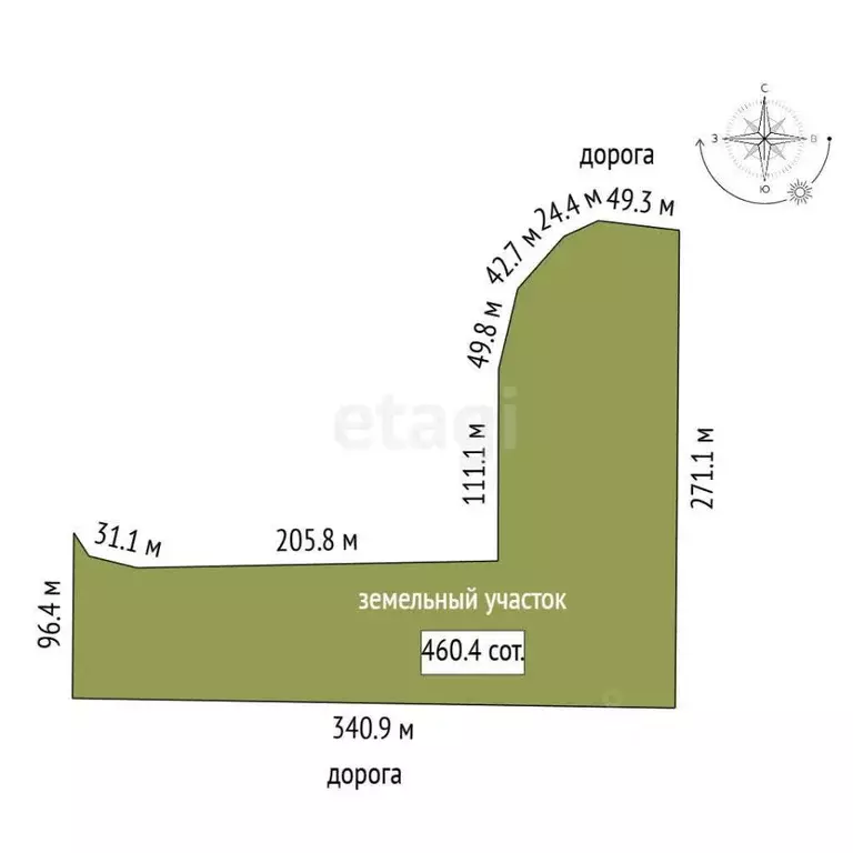 Участок в Крым, Симферопольский район, Перовское с/пос, с. Ключи  ... - Фото 2