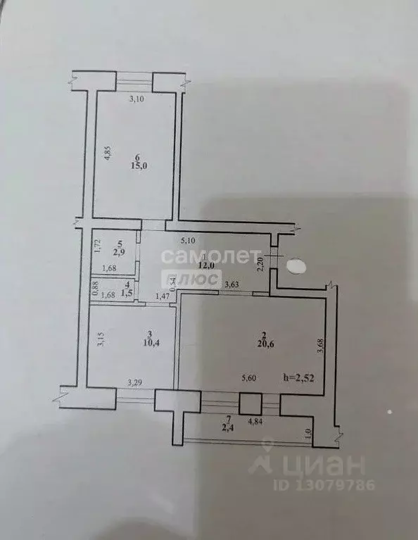 2-к кв. Забайкальский край, Чита Славянская ул., 6 (62.4 м) - Фото 2