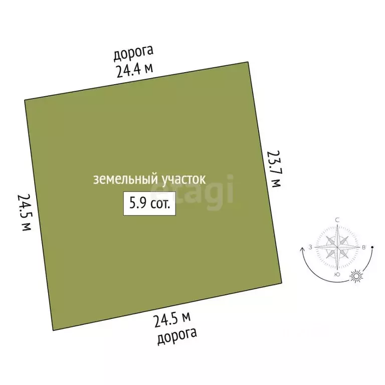 Участок в Крым, Симферопольский район, Трудовское с/пос, пос. Айкаван, ... - Фото 2