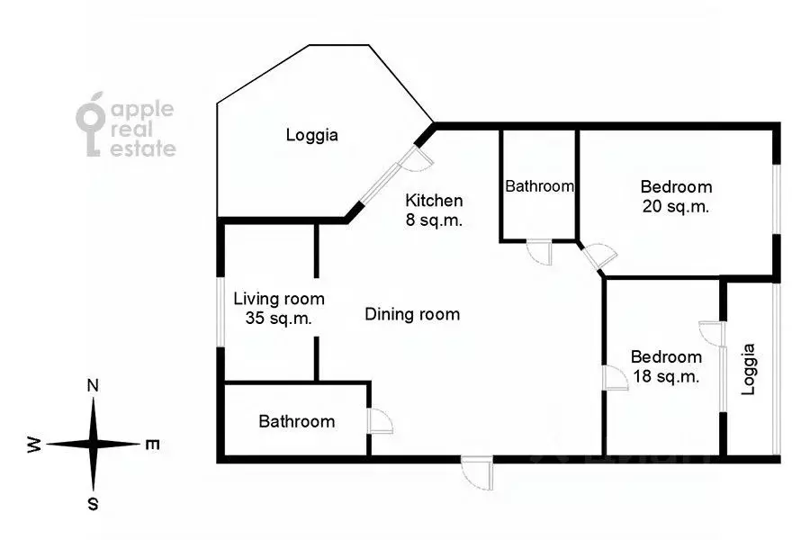 3-к кв. Московская область, Одинцовский городской округ, пос. Сосны  ... - Фото 2