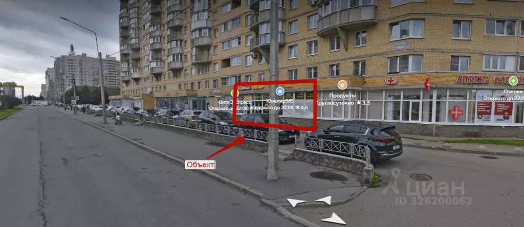 Торговая площадь в Санкт-Петербург Туристская ул., 28к1 (153 м) - Фото 2