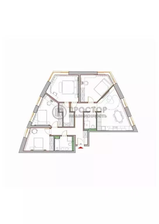 4-к кв. Москва ул. Лобачевского, 120к1 (110.4 м) - Фото 1