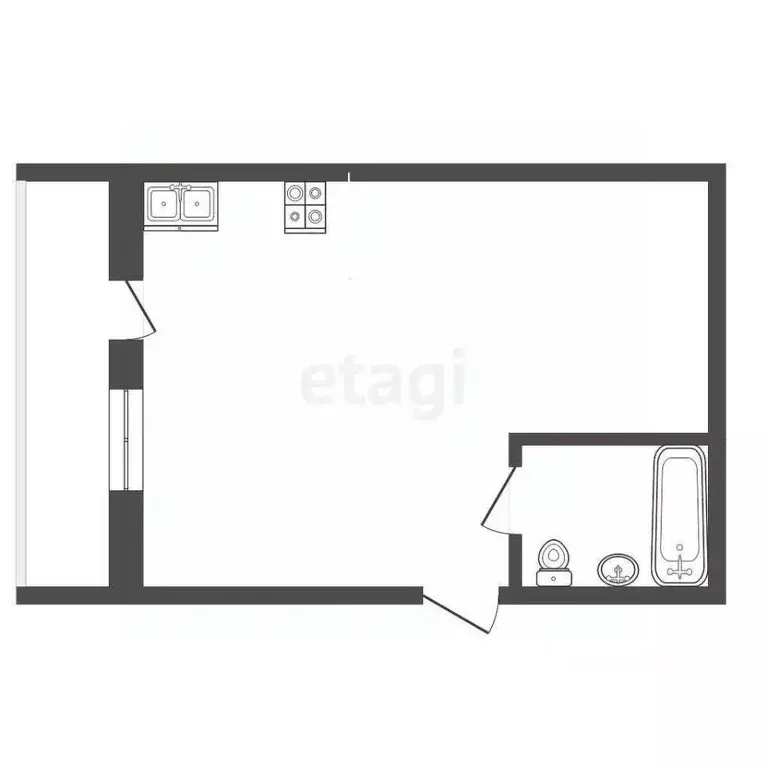 Студия Ростовская область, Ростов-на-Дону 1-я Баррикадная ул., 34 ... - Фото 1