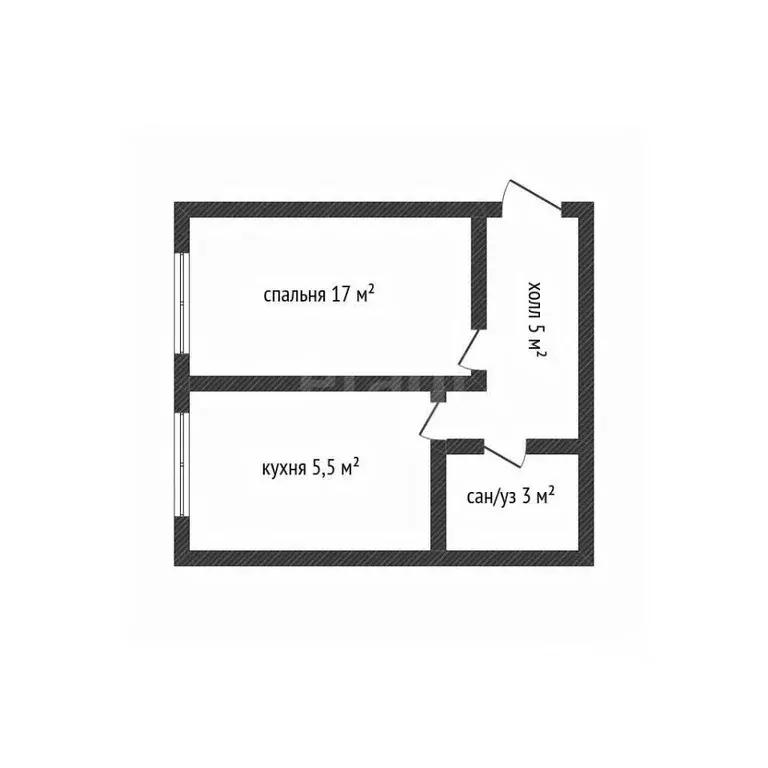 1-к кв. Адыгея, Майкоп Батарейная ул., 2Б (31.6 м) - Фото 2