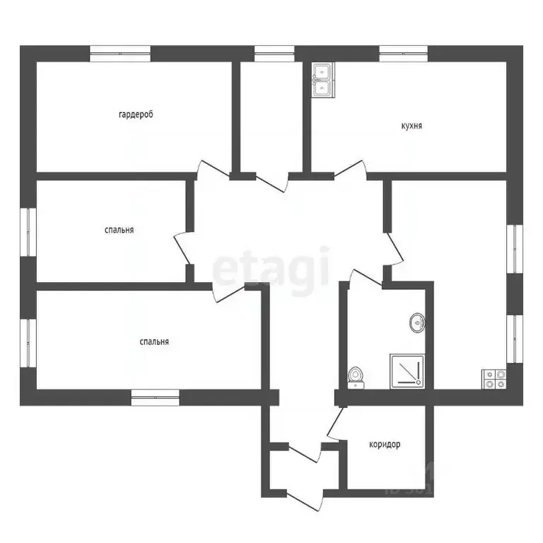 Дом в Саратовская область, Романовка рп пер. Мирный, 12 (57 м) - Фото 2