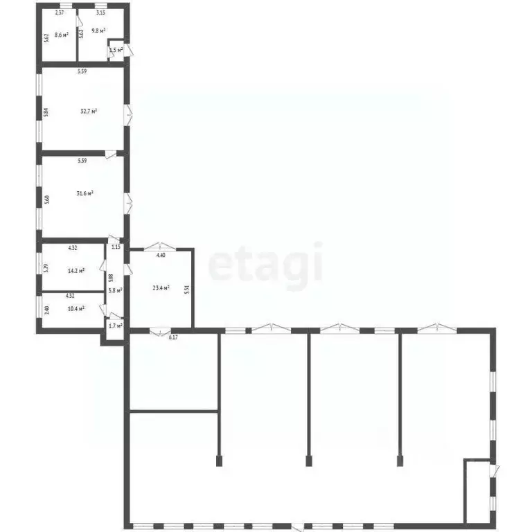 Склад в Белгородская область, Белгород Преображенская ул. (3009 м) - Фото 2