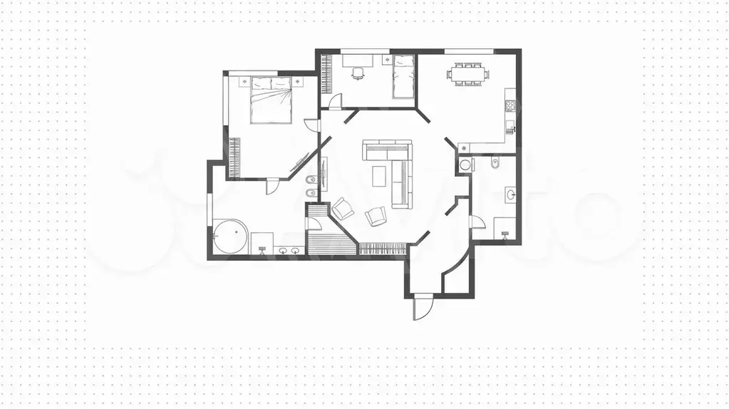 3-к. квартира, 140 м, 2/13 эт. - Фото 0