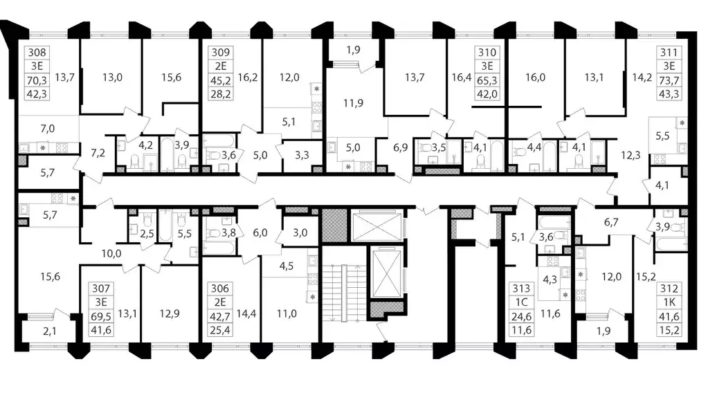 2-к кв. Москва Петровский Парк 2 жилой комплекс (64.0 м) - Фото 1