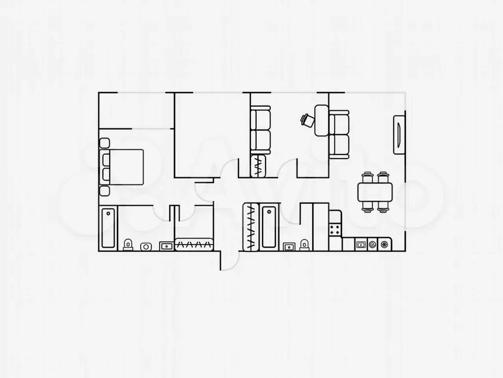 3-к. квартира, 78 м, 2/9 эт. - Фото 0