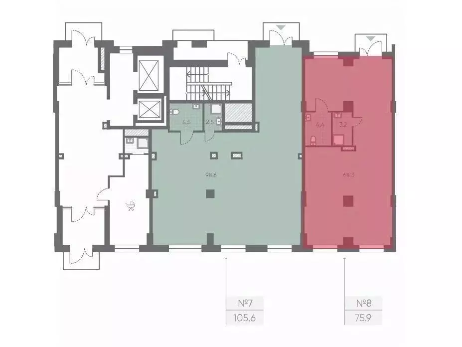 Офис в Санкт-Петербург Партизанская ул., 5 (76 м) - Фото 2
