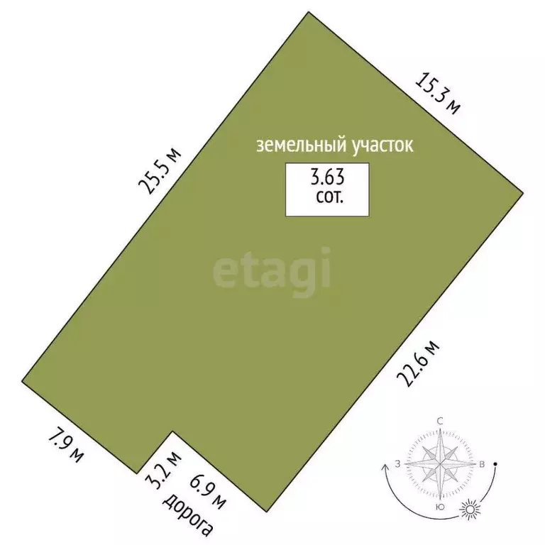 Участок в Ростовская область, Мясниковский район, Краснокрымское ... - Фото 1