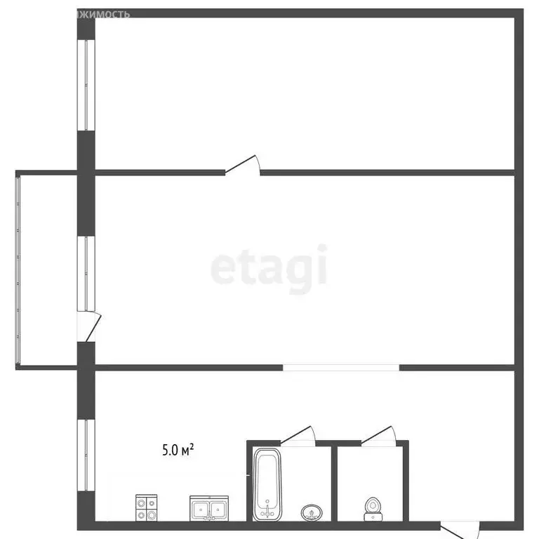 2-комнатная квартира: Рыбинск, проспект Генерала Батова, 40 (40.2 м) - Фото 1