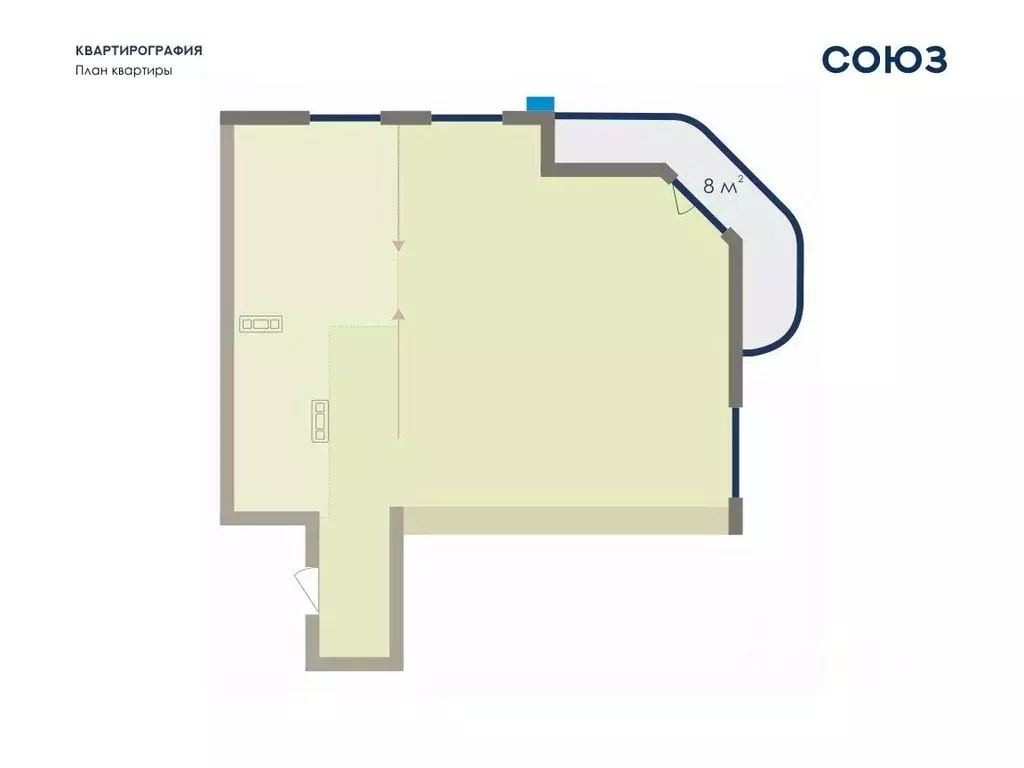 3-к кв. Кемеровская область, Новокузнецк ул. Павловского, 13А (84.9 м) - Фото 0