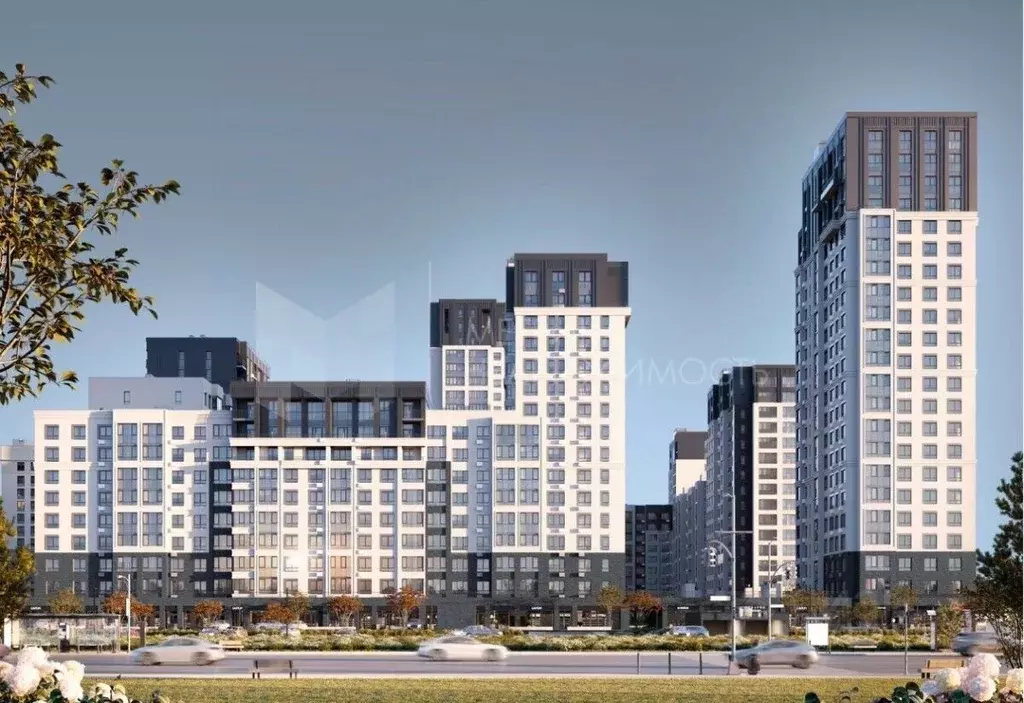 Студия Тюменская область, Тюмень ул. Братьев Бондаревых, 5 (27.9 м) - Фото 1