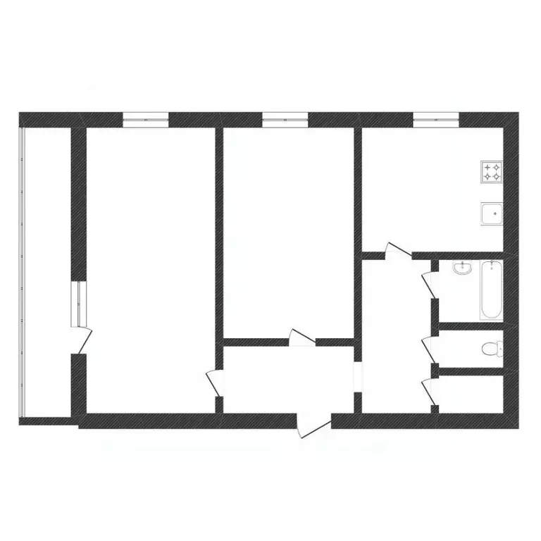 2-к кв. Тюменская область, Тюмень ул. Монтажников, 16 (53.6 м) - Фото 0