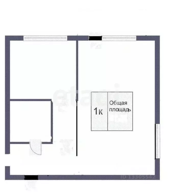 1-к кв. Кемеровская область, Кемерово ул. Суворова, 16 (34.5 м) - Фото 0