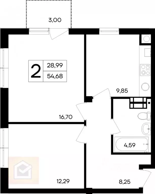 2-к кв. Крым, Евпатория городской округ, Заозерное пгт ул. ... - Фото 2