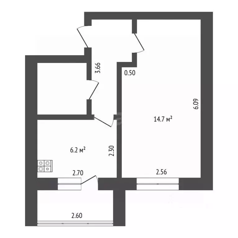 1-к кв. Владимирская область, Ковров Текстильная ул., 7 (28.5 м) - Фото 2
