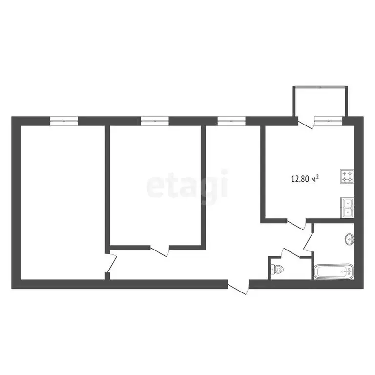 2-комнатная квартира: Санкт-Петербург, улица Седова, 97к3 (61.3 м) - Фото 1