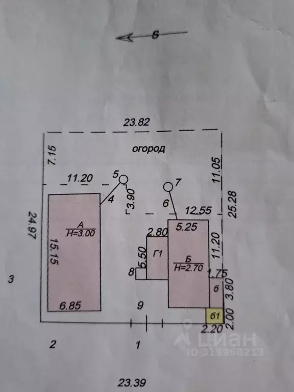 Дом в Карачаево-Черкесия, Черкесск Магазинная ул., 134 (44 м) - Фото 1