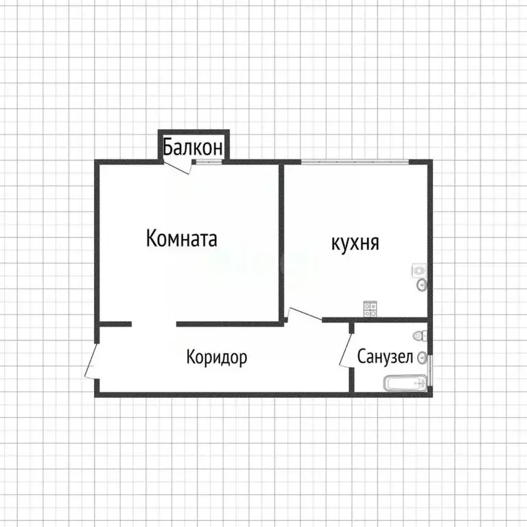 1-к кв. Смоленская область, Смоленский муниципальный округ, пос. ... - Фото 2