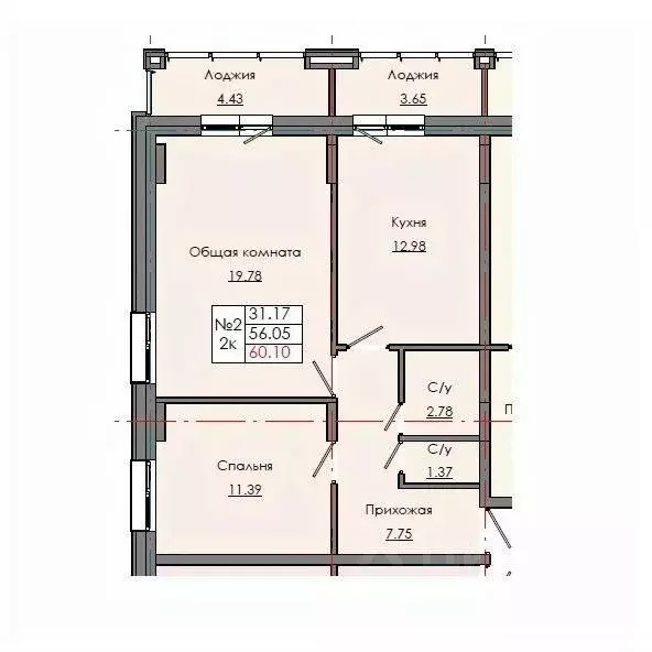 2-к кв. Саха (Якутия), Якутск ул. Александра Захарченко, 5 (56.5 м) - Фото 0