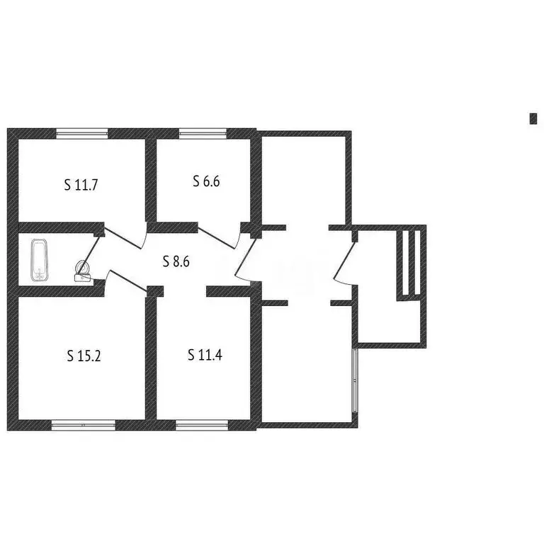 Дом в село Старобелокуриха, Советская улица (56.9 м) - Фото 1