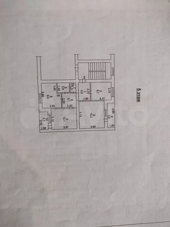 3-к. квартира, 60,8 м, 5/5 эт. - Фото 0
