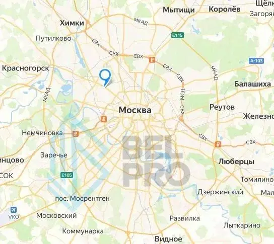 Торговая площадь в Москва Ленинградский просп., 47С2 (115 м) - Фото 1